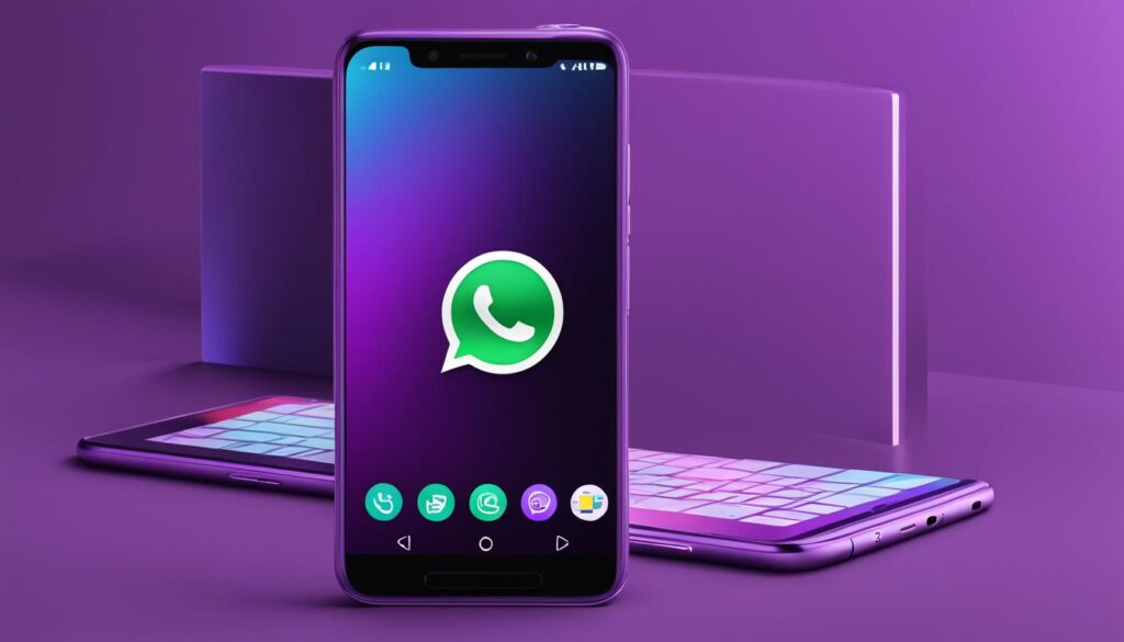 whatsapp plus morado