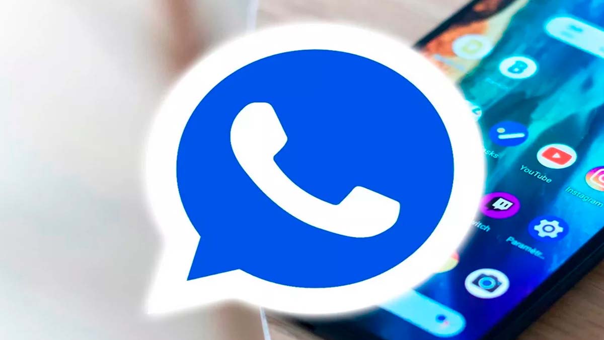 WhatsApp Plus azul